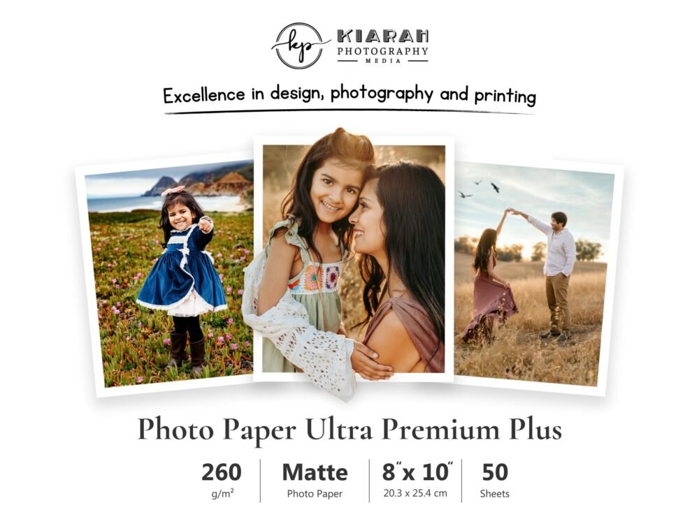 Photo Paper Ultra Premium Plus | Matte | 260 g/m² | 8" x 10"  | 50 sheets